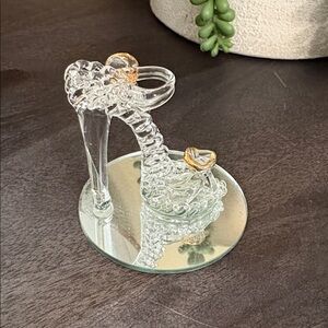 Elegant Crystal High Heel Figurine